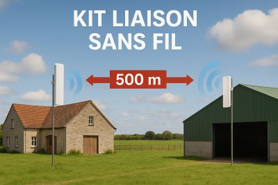 Kit liaison sans fil 500m