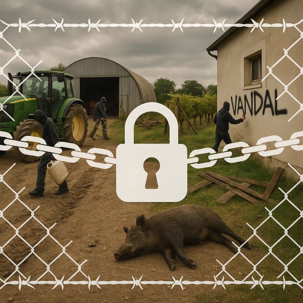 Sécurité exploitation agricole - Protection anti-vol matériel ferme